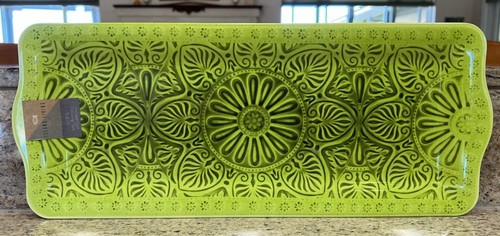 Island living green medallion - green,