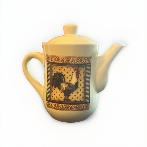 Rooster brand tea pot with - rooster,