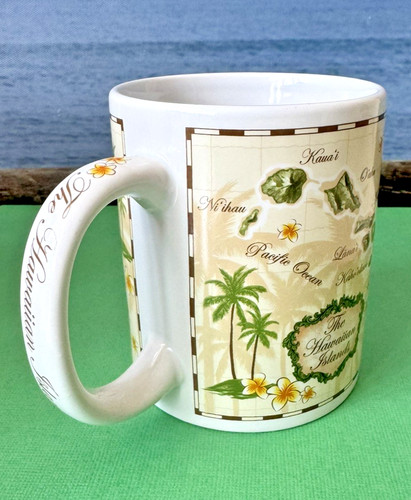 Map hawaiian islands mug - map,